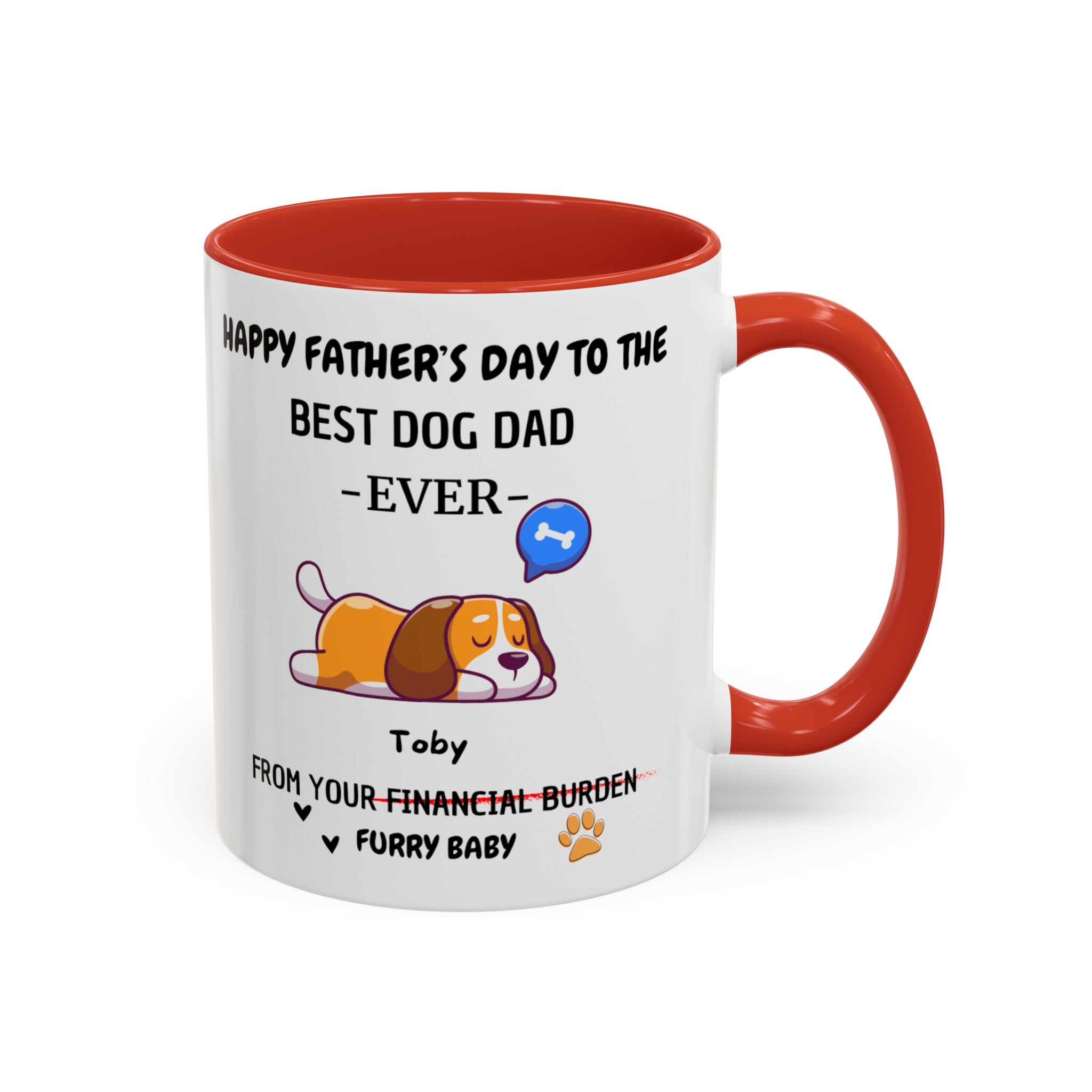 Time with Dogs is Always Precious" - Personalized Dog Mug - Perfect for Father's Day, Pet Owners, and Dog Lovers.