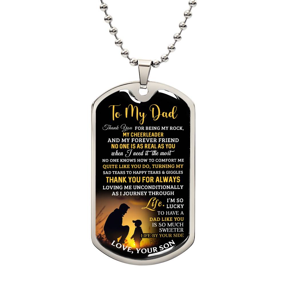 Father's Day Special Gift - Happy Father's Day - Dog Tag