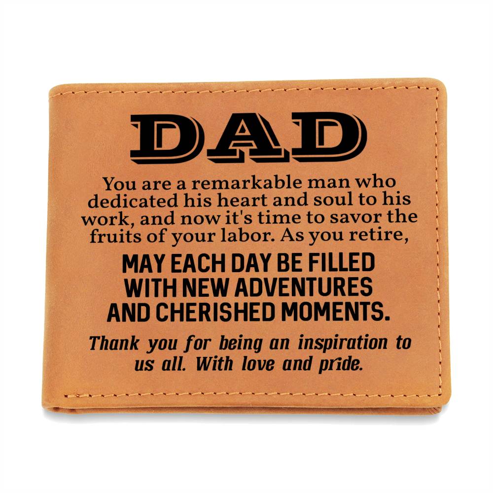 Father's Day Special Gift - Happy Father's Day -  Leather Wallet