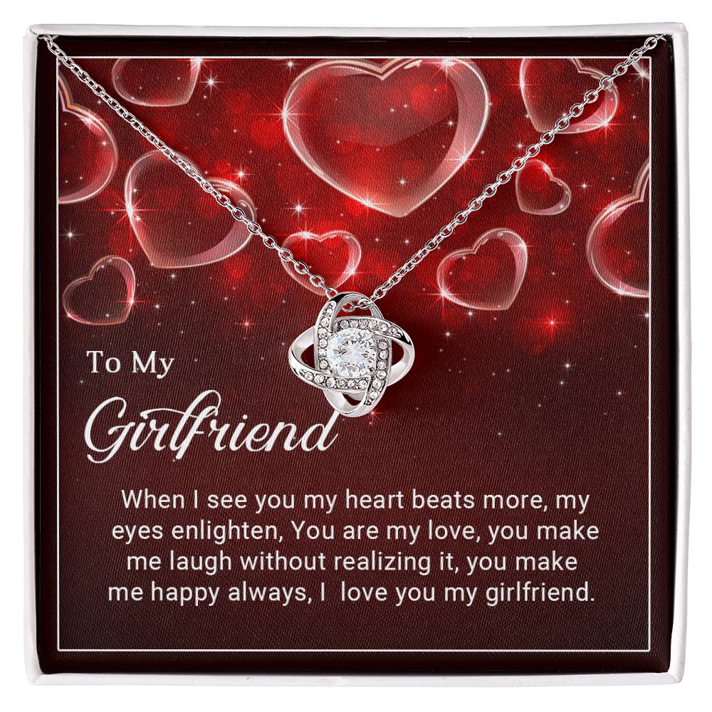 To My Girlfriend - Love Knot Necklace