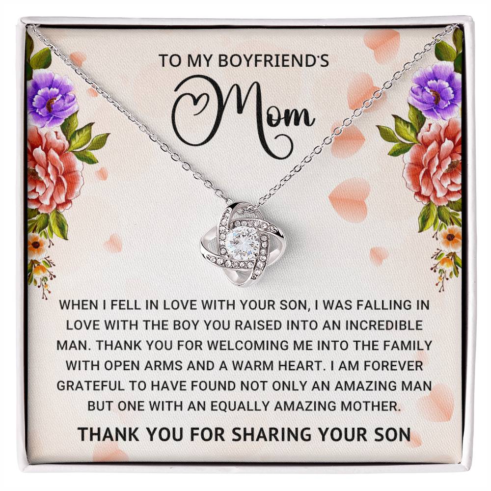 TO MY BOYFRIEND'S MOM - MOTHER'S DAY BEST GIFT - LOVE KNOT NECKLACE