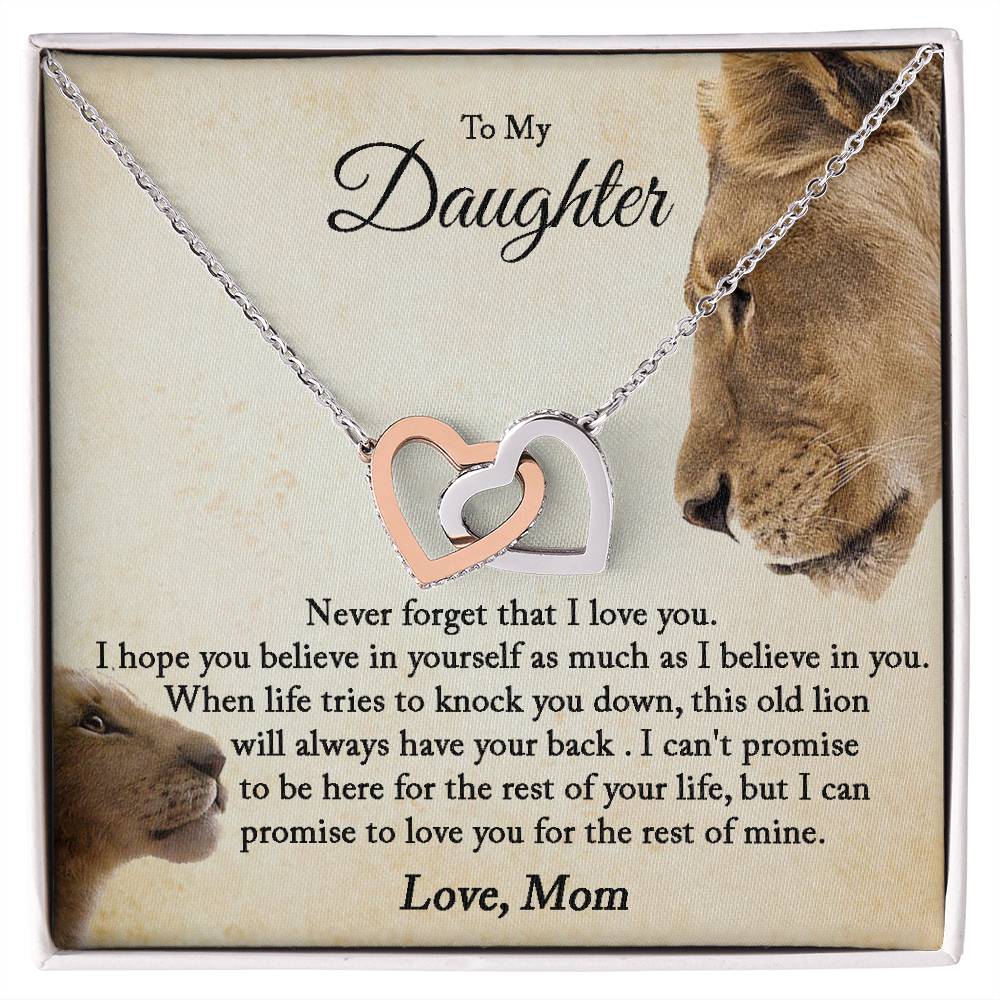 To My Daughter-Interlocking Hearts