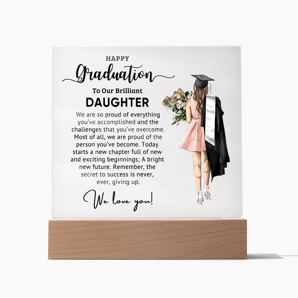 Perfect Graduation Gift - Congratulations - Acrylic Square Plaque - the custom craft corner