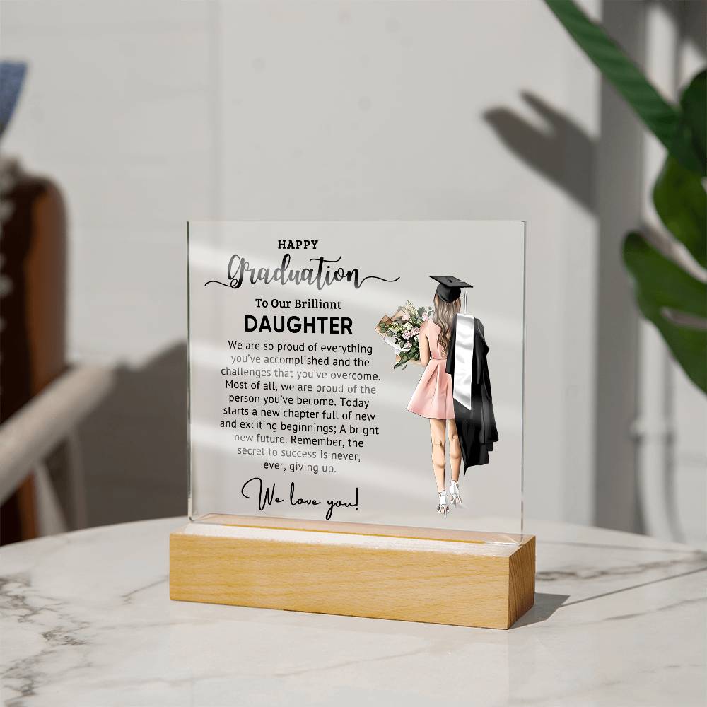 Perfect Graduation Gift - Congratulations - Acrylic Square Plaque - the custom craft corner