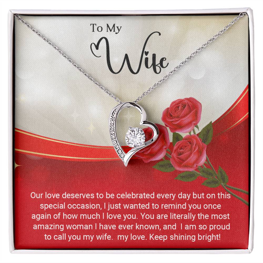 To My Wife - Forever Love Necklace