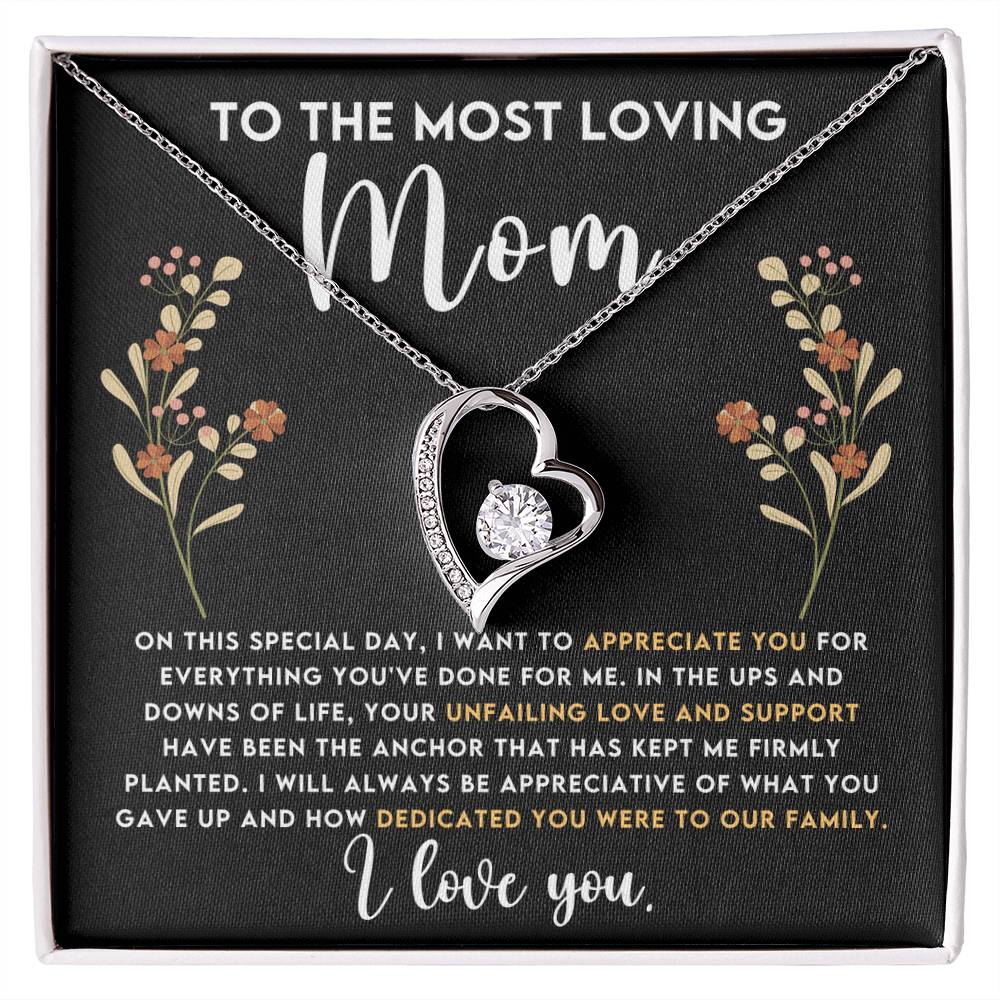 To The Most Loving Mom-Forever Love Necklace