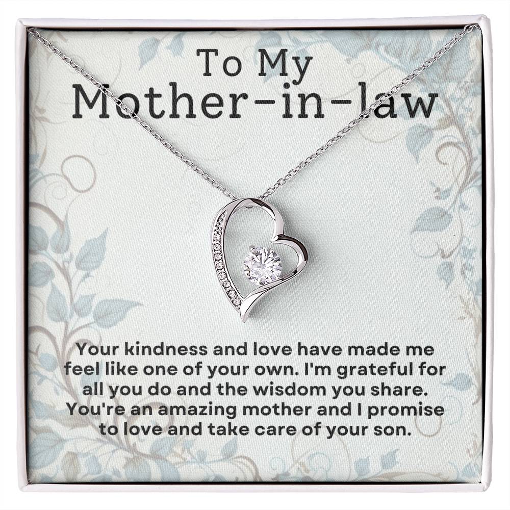 To My Mother-in-Law/Forever Love Necklace