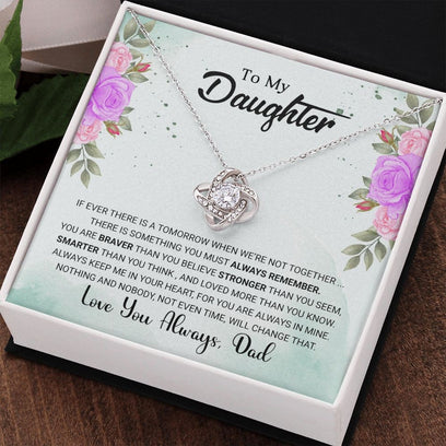 To My Daughter, Christmas and Birthday Gift For Daughter, Daughter Gift from Dad, Gift for daughter, Necklace  with Message Card - the custom craft corner