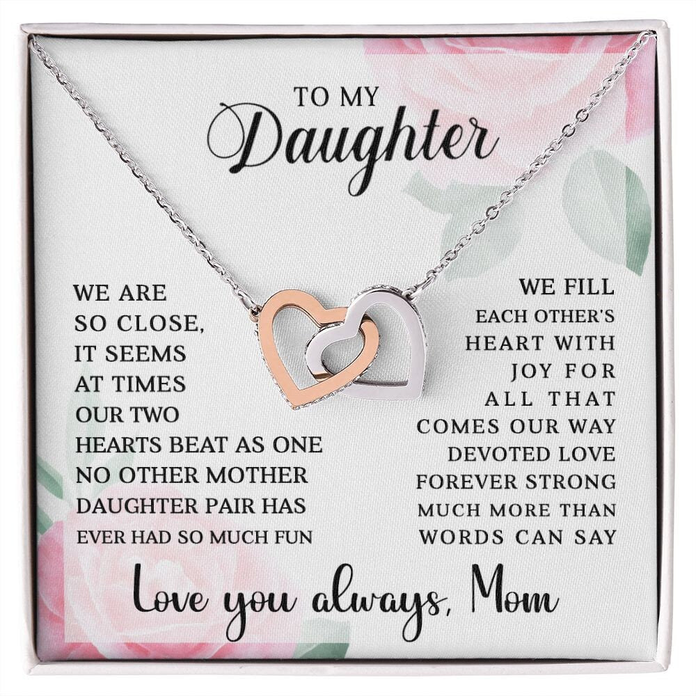 To My Daughter, Gift for daughter, Christmas and Birthday Gift For Daughter, Daughter Gift from Mom,  Necklace  with Message Card - the custom craft corner