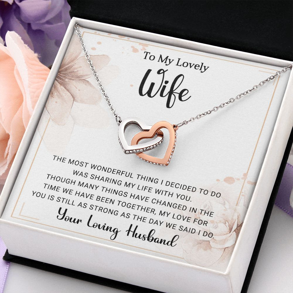 To My Wife Necklace, Anniversary Gift, Wife Birthday Gift, Romantic Wife Jewelry, Necklace for Wife, Mothers Day Gift for Wife from Husband - the custom craft corner