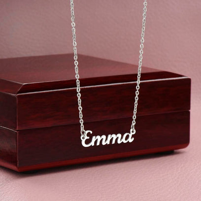 Granddaughter Name Necklace - Personalized Name Necklace - the custom craft corner